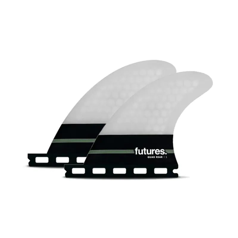 FUTURES Quad Rear 2 Fin Set Honeycomb Grey Heißes Angebot