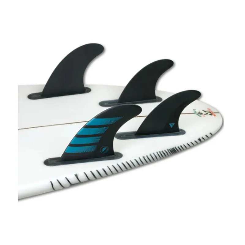 FUTURES Quad Thruster 5 Fin Set F4 Alpha S Blue 6.9 Preisreduziert