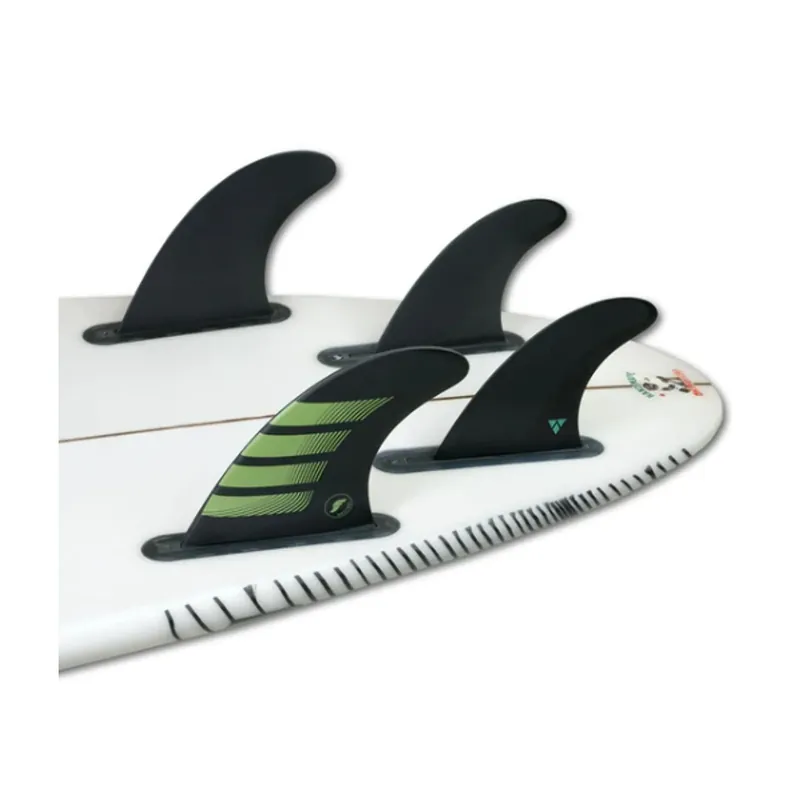 Sonderaktion FUTURES Quad Thruster 5 Fin Set F8 Alpha L Olive 6.4