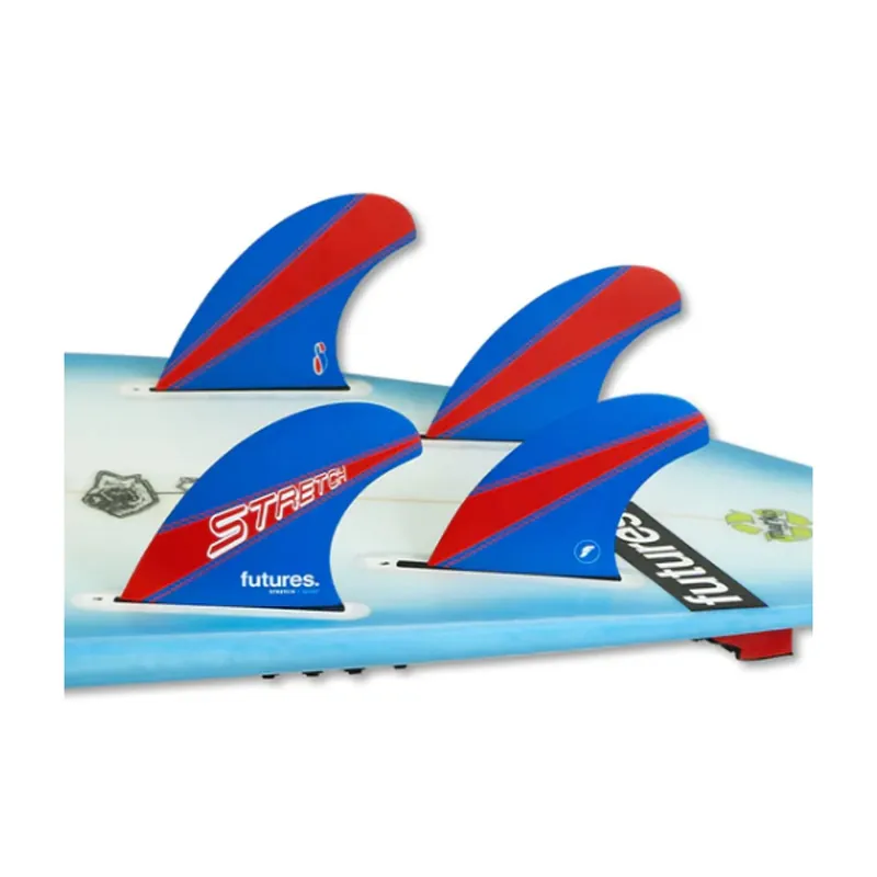 Ausverkauf FUTURES Quad 4 Fin Set Stretch Honeycomb Unisize Blue 7.4
