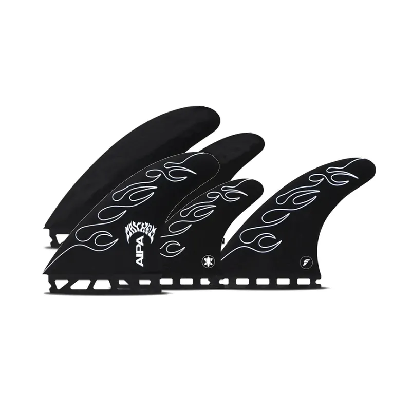 Sale FUTURES Quad Thruster 5 Fin Set Aipa X Mayhem L Black 2.7 / 3.0
