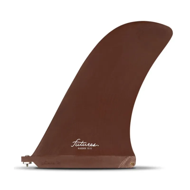 FUTURES Single Fin Rudder Fiberglass US 10.0 Brown Must-Have