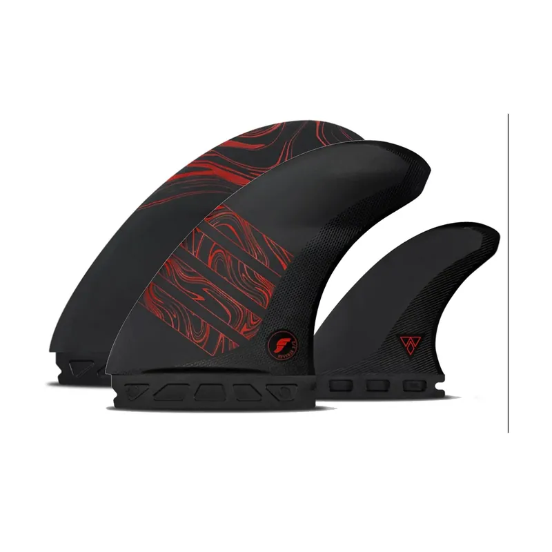 Futures Twin Tri Fin Set 3/2 Reverse Alpha Unisize Red Schnäppchen