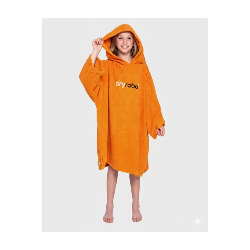 Dryrobe Handtuchmantel Bio Kids Umziehponcho Orange - Wind Lounge Top-Angebot