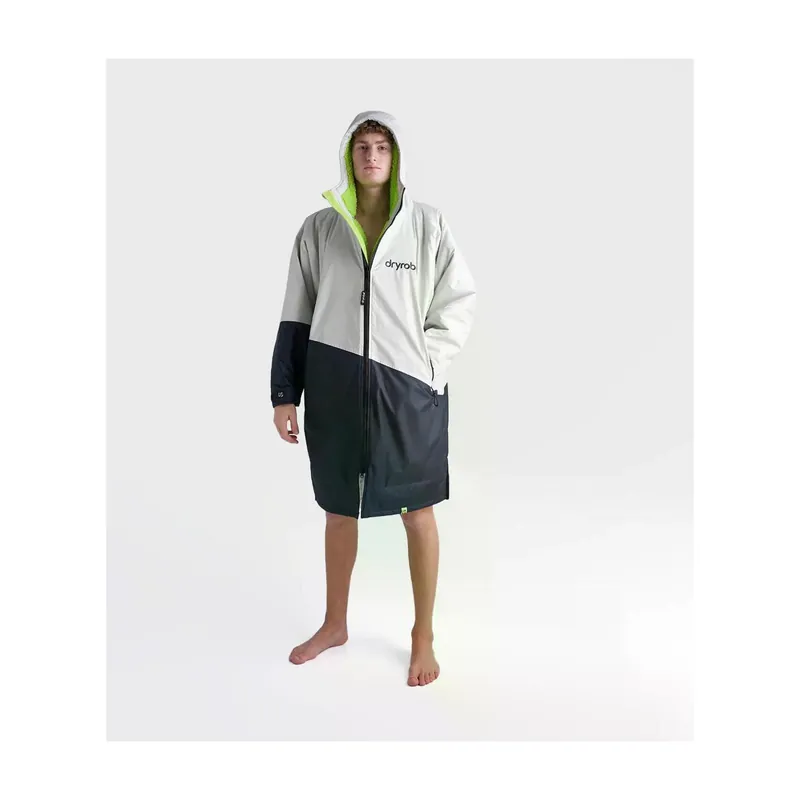 Versand Am Gleichen Tag Dryrobe Advance Long Sleeve Anthrazit lime - Wind Lounge