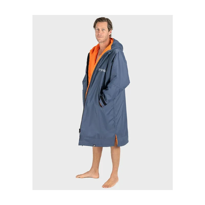 Dryrobe Advance Long Sleeve Dunkelgrau Orange - Wind Lounge Sichere Zahlung