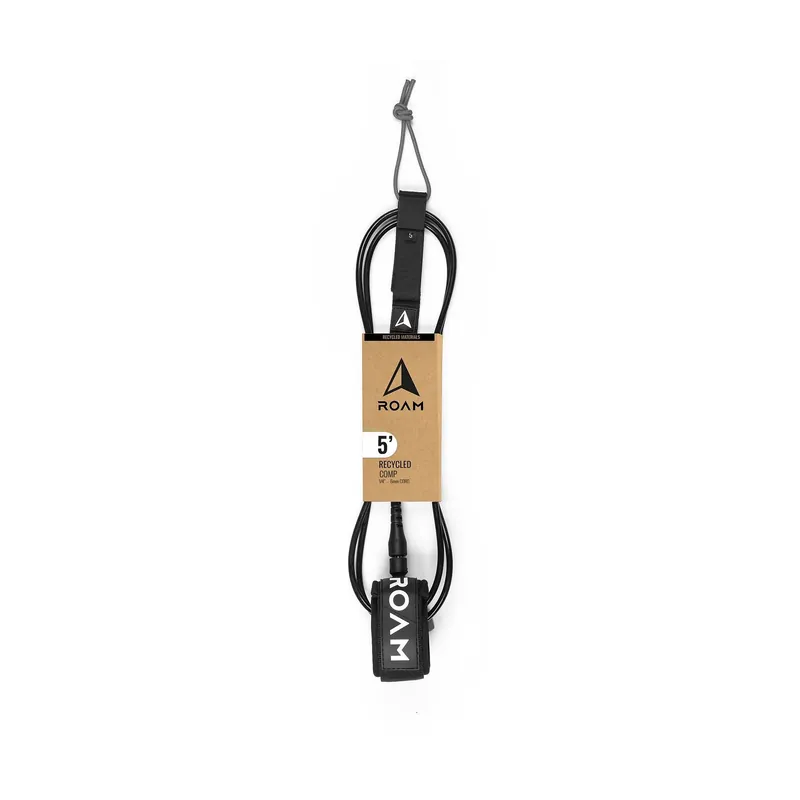 Versand Am Gleichen Tag ROAM Surfboard ECO Comp Leash Recycled Black