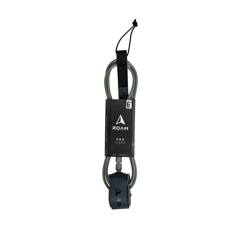 ROAM Surfboard Leash PRO Grau Geprüft
