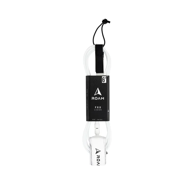 ROAM Surfboard Leash PRO Weiss Sonderangebot