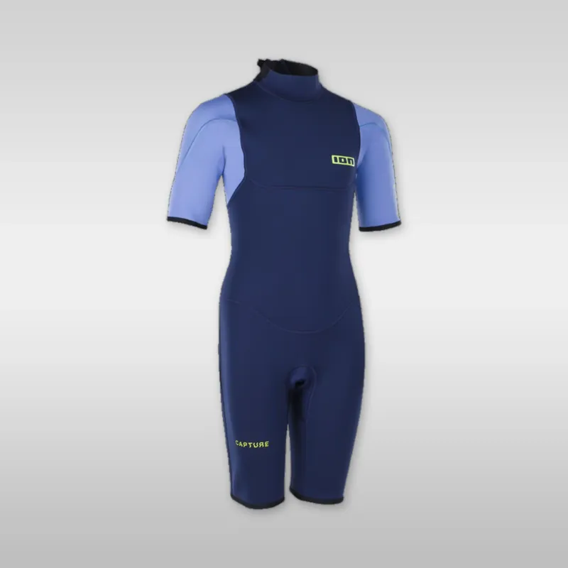 Sonderangebot ION Capture 2/2 Shorty SS Back Zip Kinder Neoprenanzug - Wind Lounge