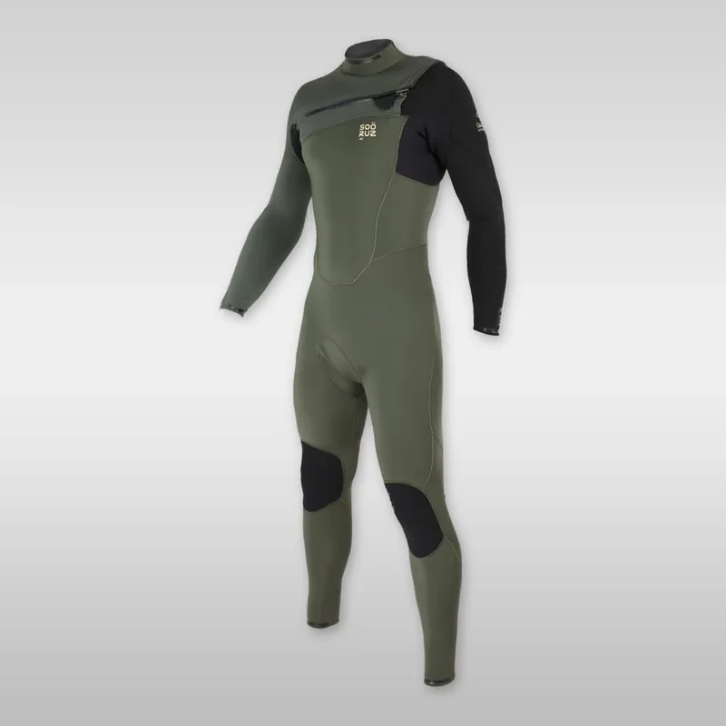 Sonderaktion Soöruz Fighter Army 4/3mm Chest-Zip Wetsuit for Men - Wind Lounge