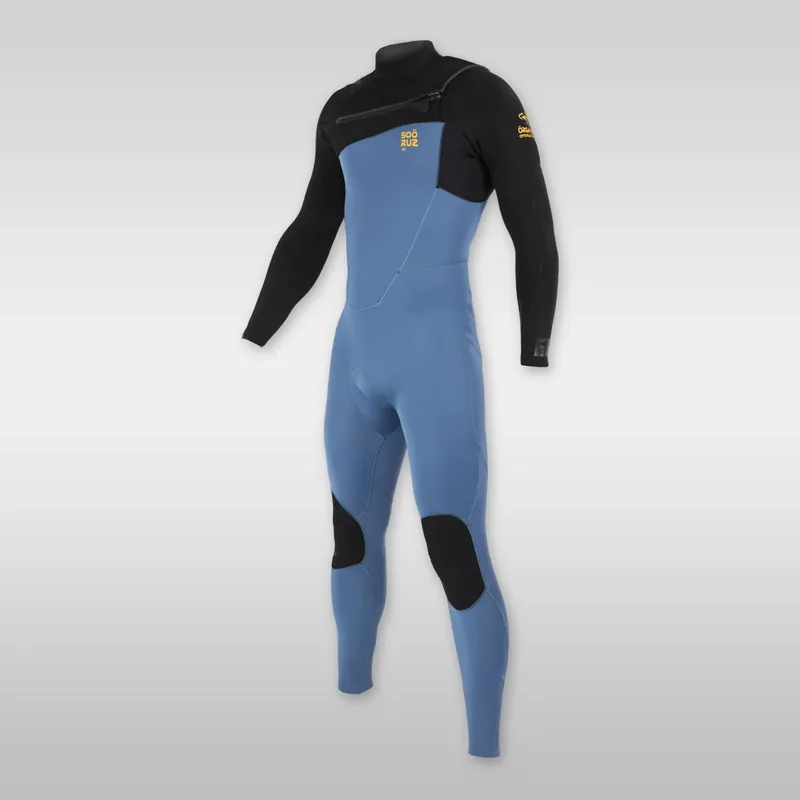 Soöruz Fighter Blue 4/3mm Chest-Zip Wetsuit for Men - Wind Lounge Markenware