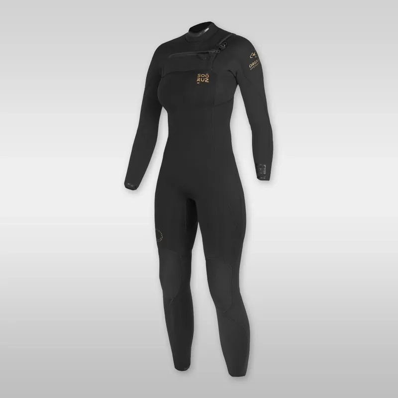 Soöruz Guru Pro Black 4/3mm Chest-Zip Wetsuit for Women - Wind Lounge Super-Preis