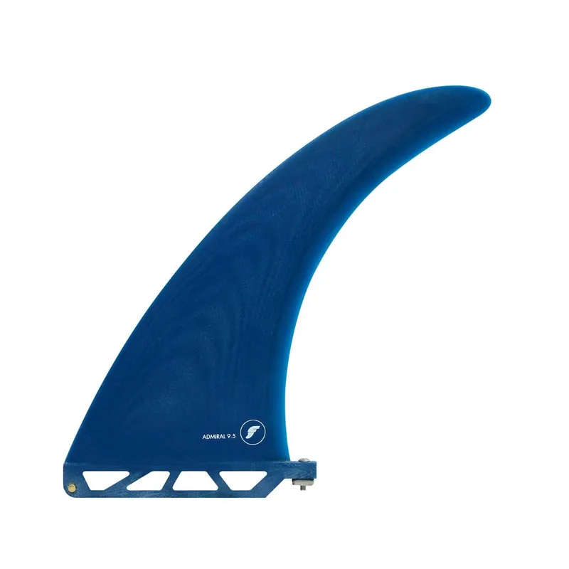 Schneller Versand FUTURES Single Fin Admiral 9.5 Fiberglass US Base Blue