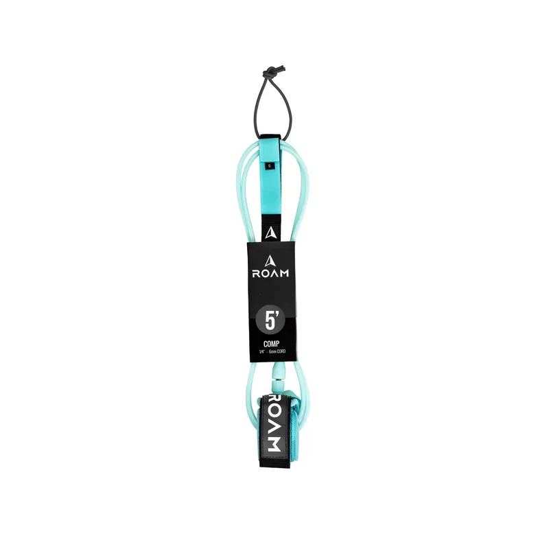 ROAM Surfboard Leash Comp 6.0 Lite Teal Markenprodukt