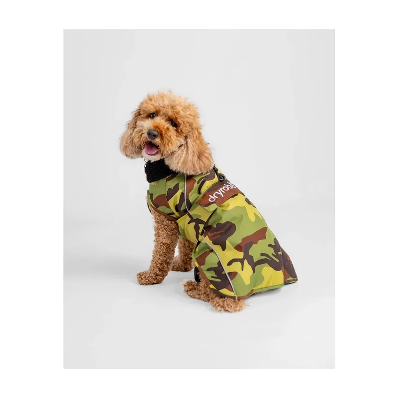 DRYROBE Dog Coat Dog Coat Green Camo XXL Dogs Meistverkauft