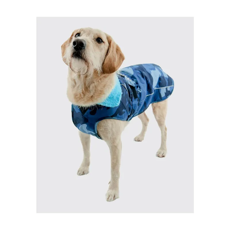 DRYROBE Dog Coat Dog Coat Blue Camo XXL Dogs Geprüft