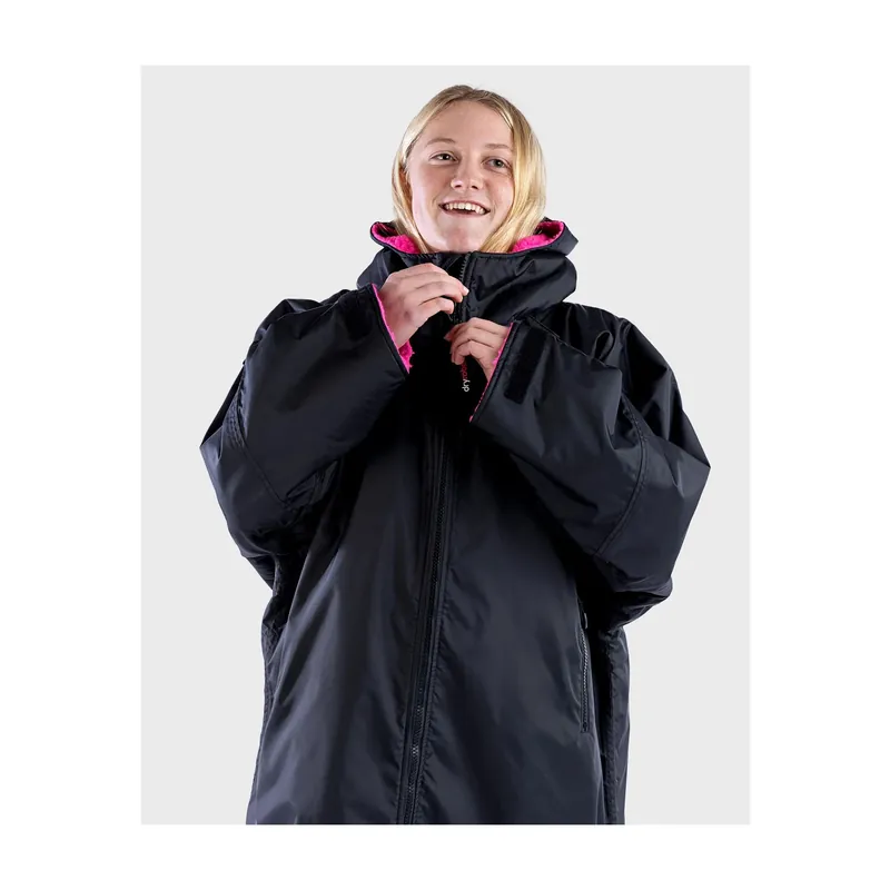 Expressversand DRYROBE Advance Long Sleeve KIDS BlackPink 10-13 Schwarz Pink